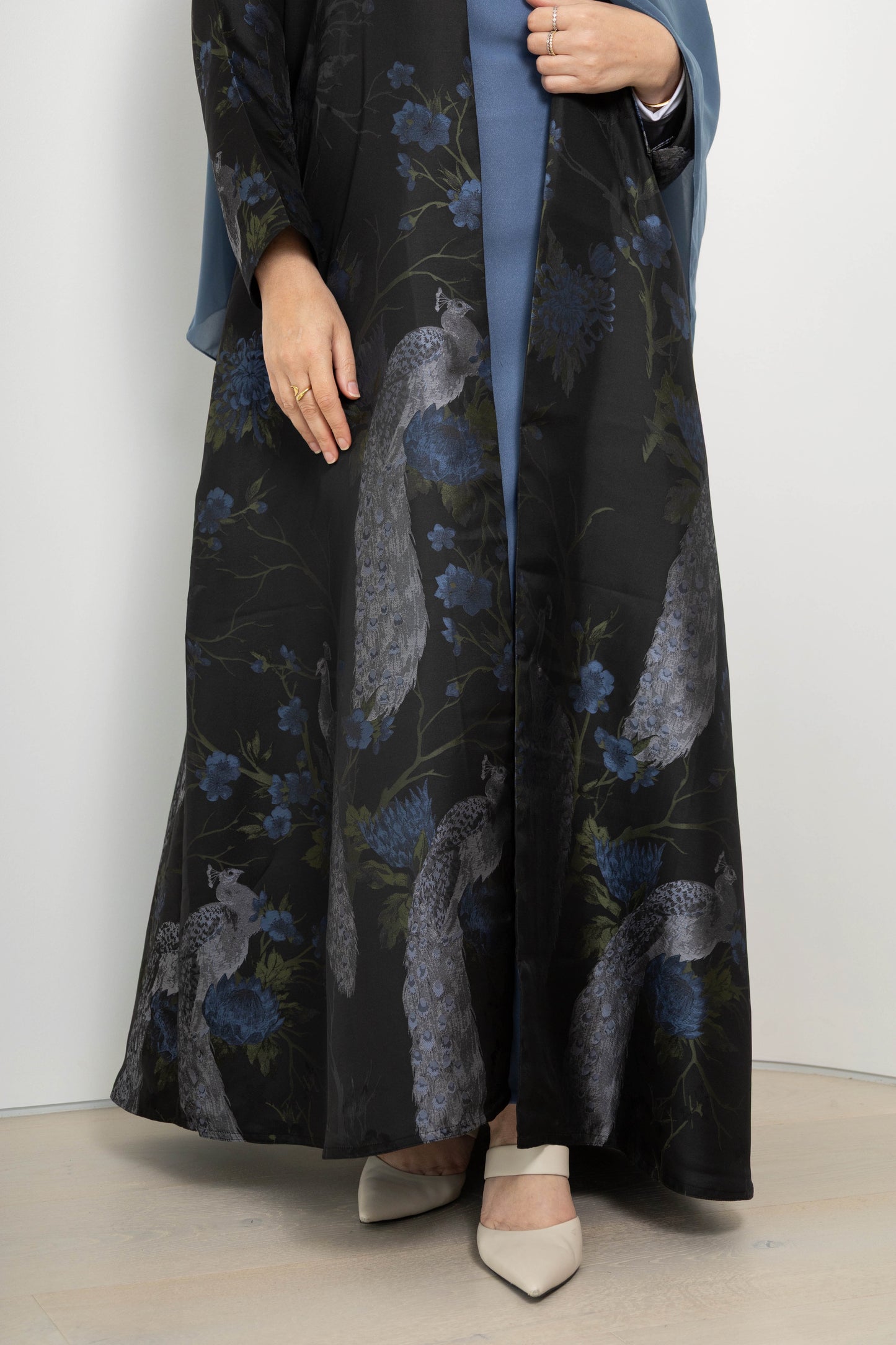 Peacock Abaya – 3-Piece Set