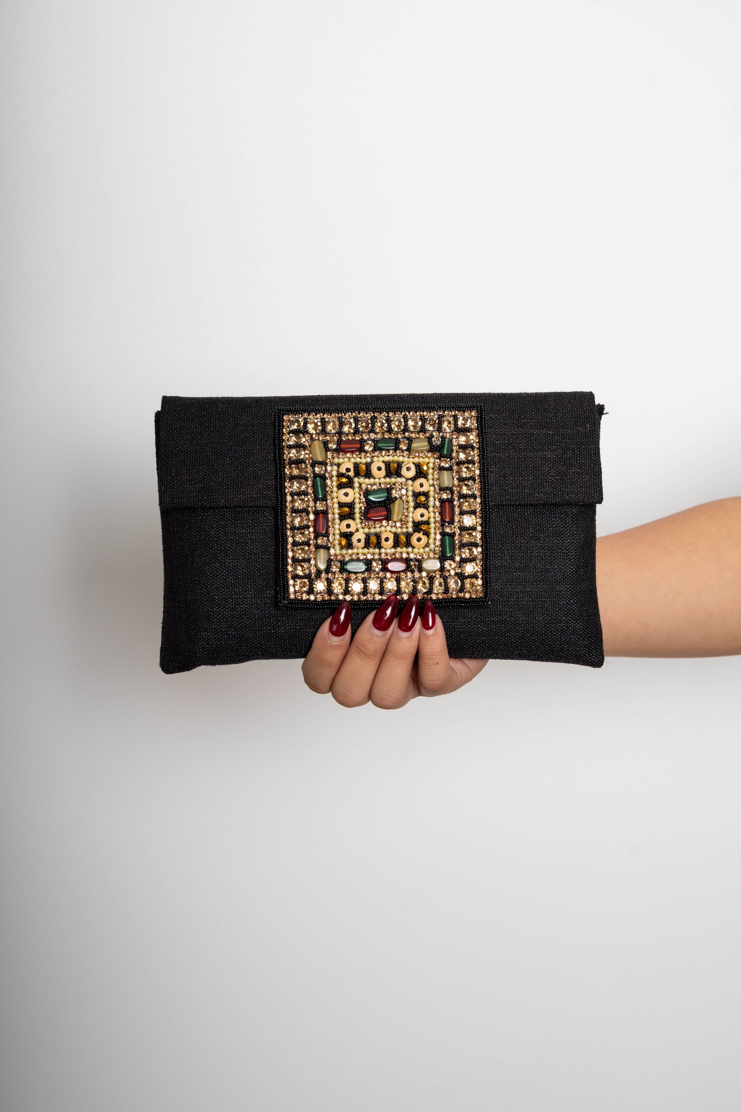 Mosaic Jewel Clutch