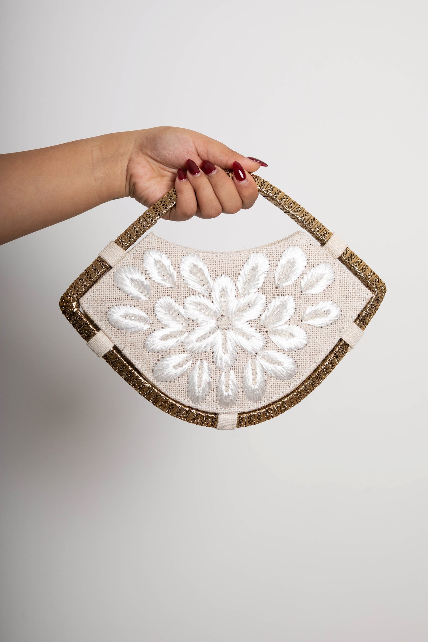 Zayna Fan Handle Bag