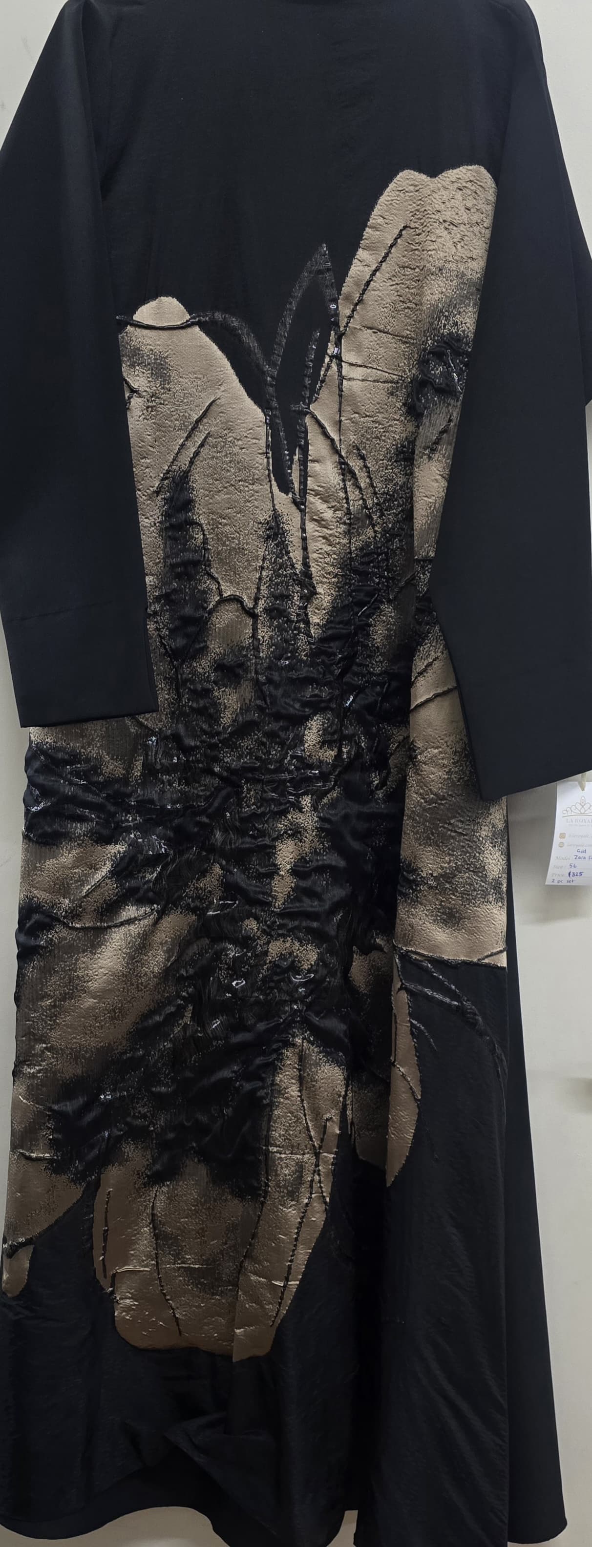 Zara Foils Abaya with Scarf