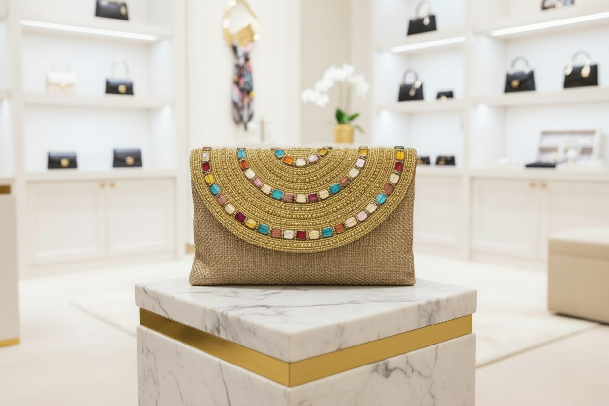 CLEOPATRA beaded Clutch