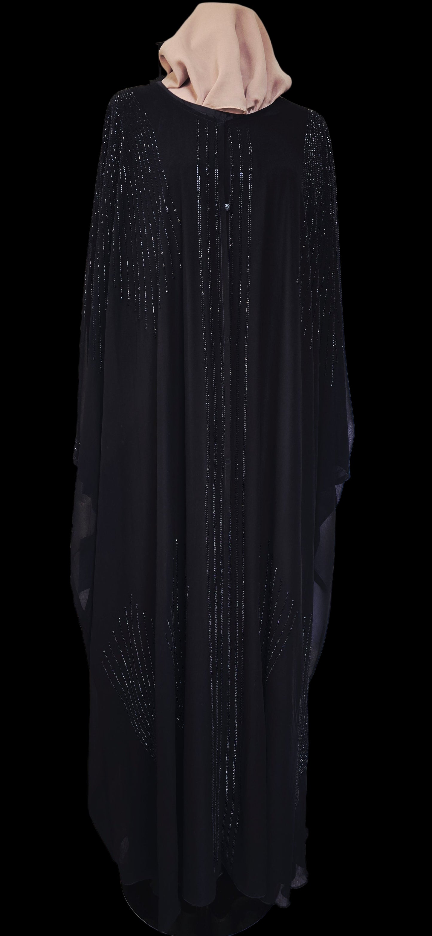 Fan Chiffon Cape - 2 pc