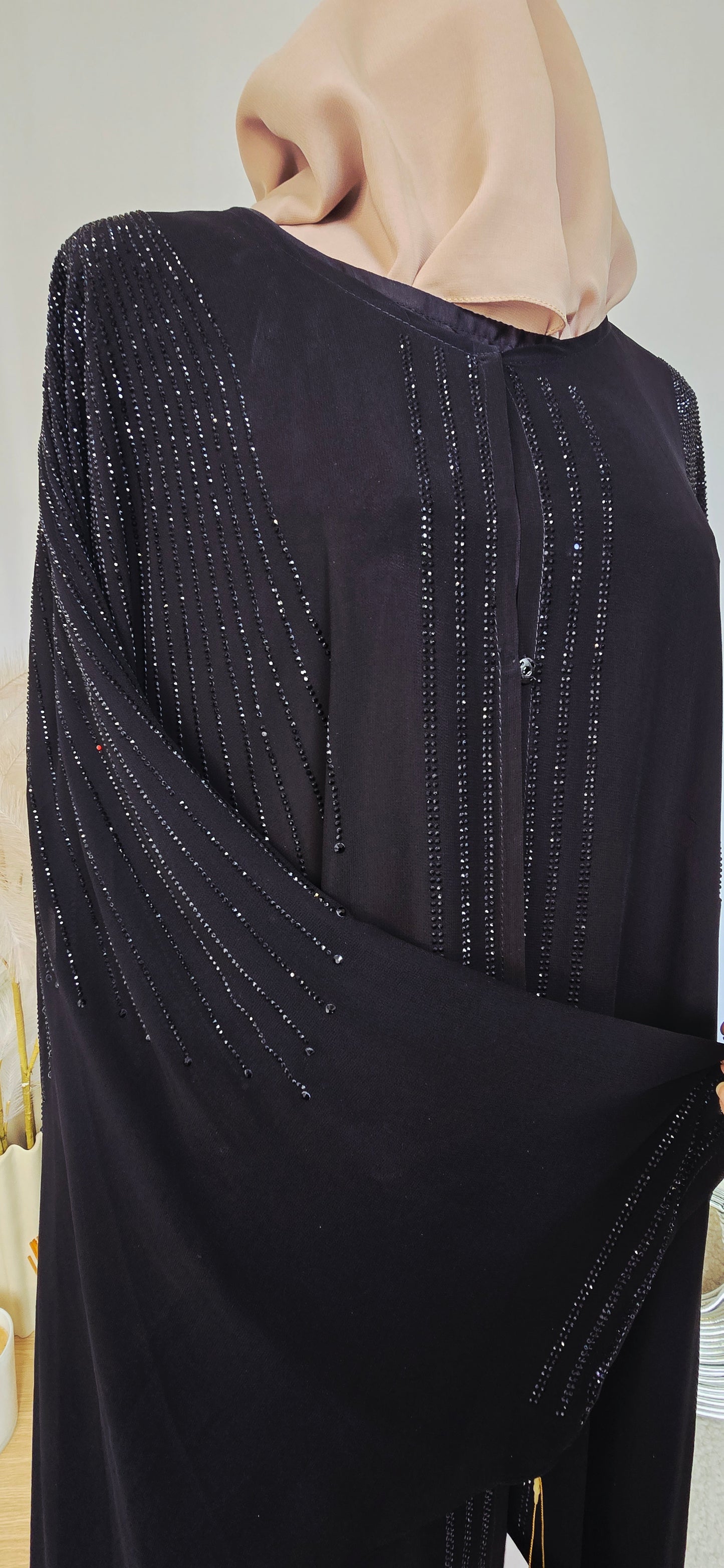 Fan Chiffon Cape - 2 pc