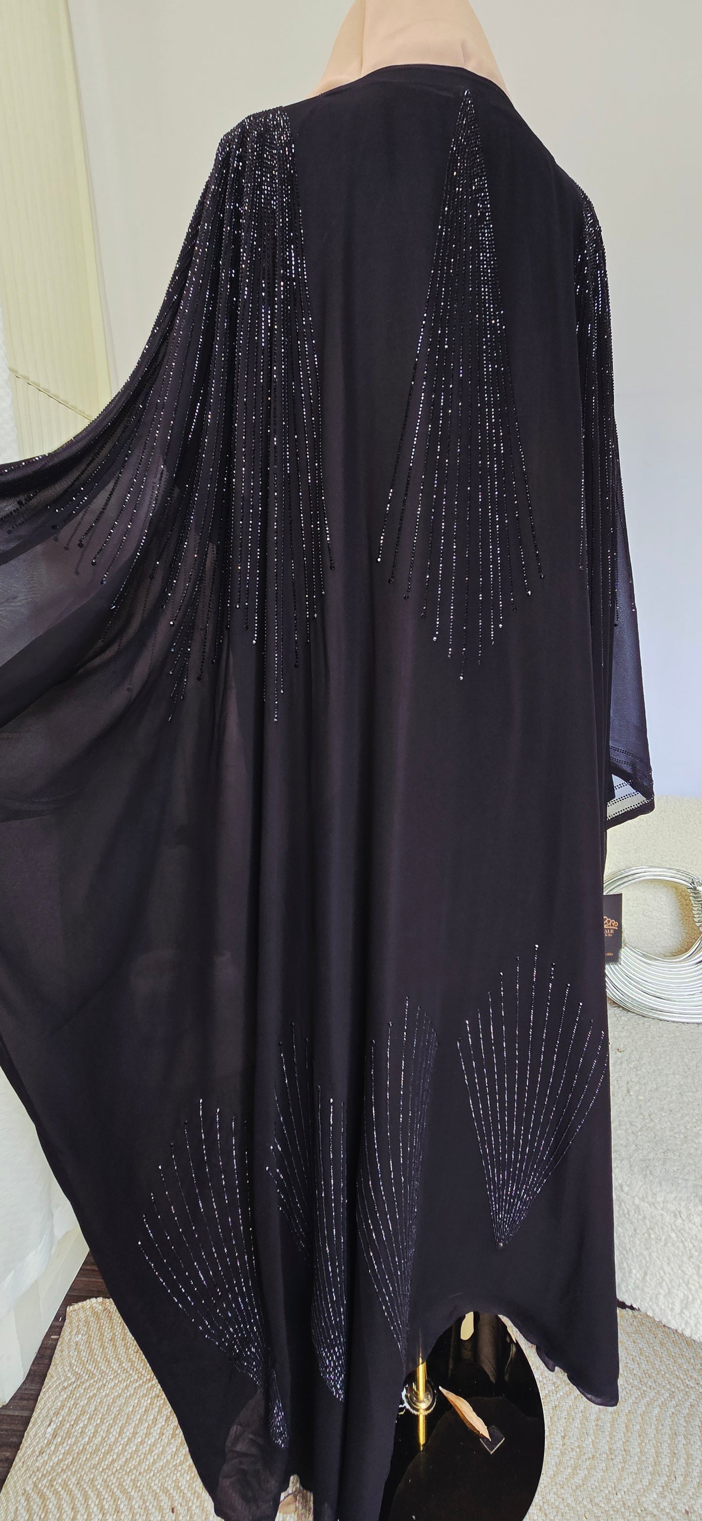 Fan Chiffon Cape - 2 pc