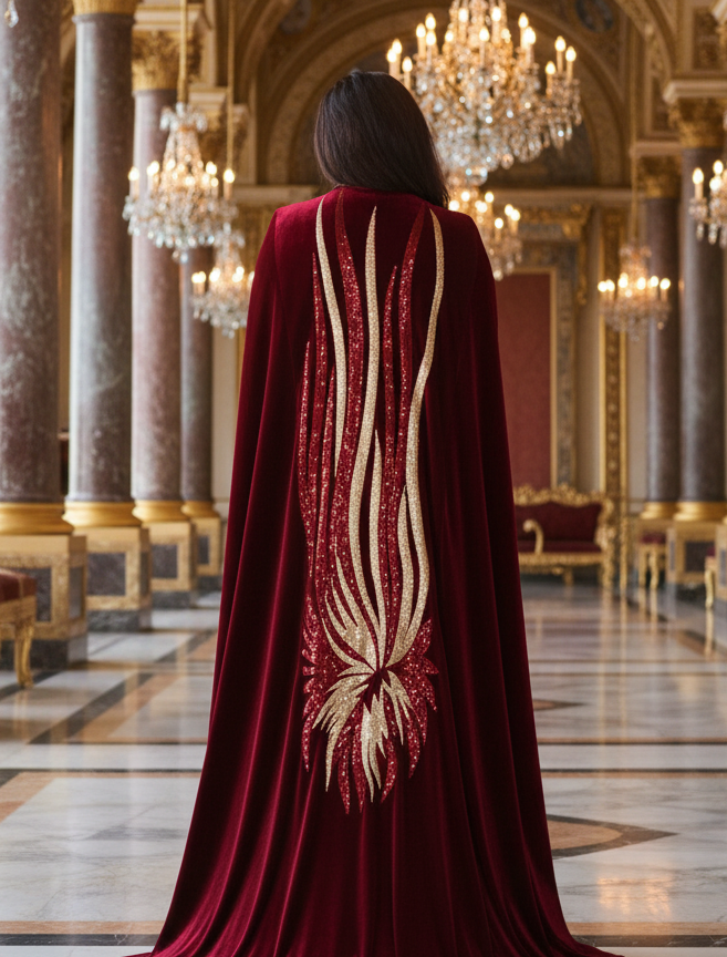 Amira Velvet Cape