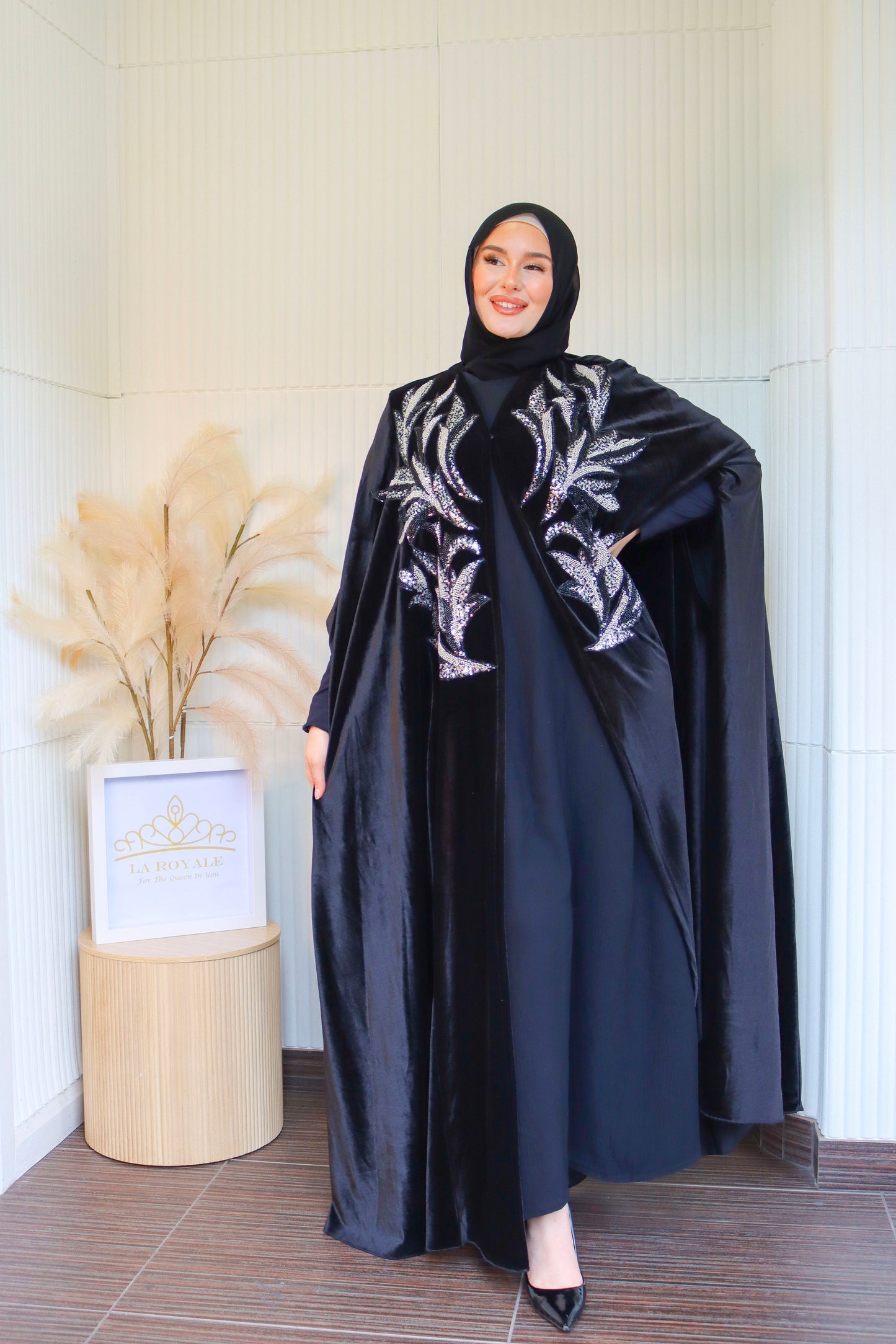 Amira Velvet Cape