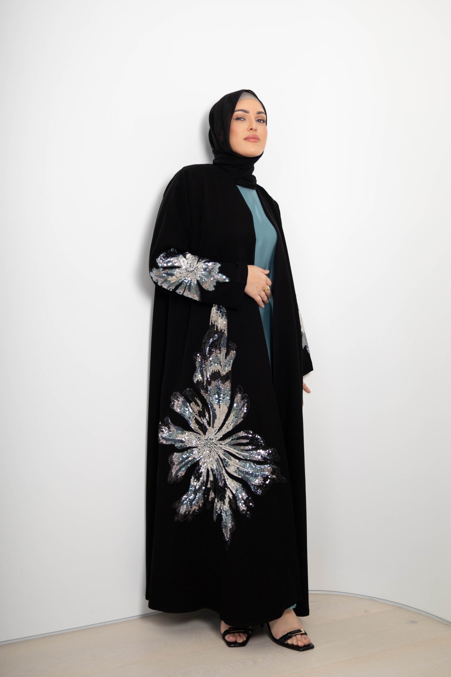 Bloom Abaya – 3-Piece Set