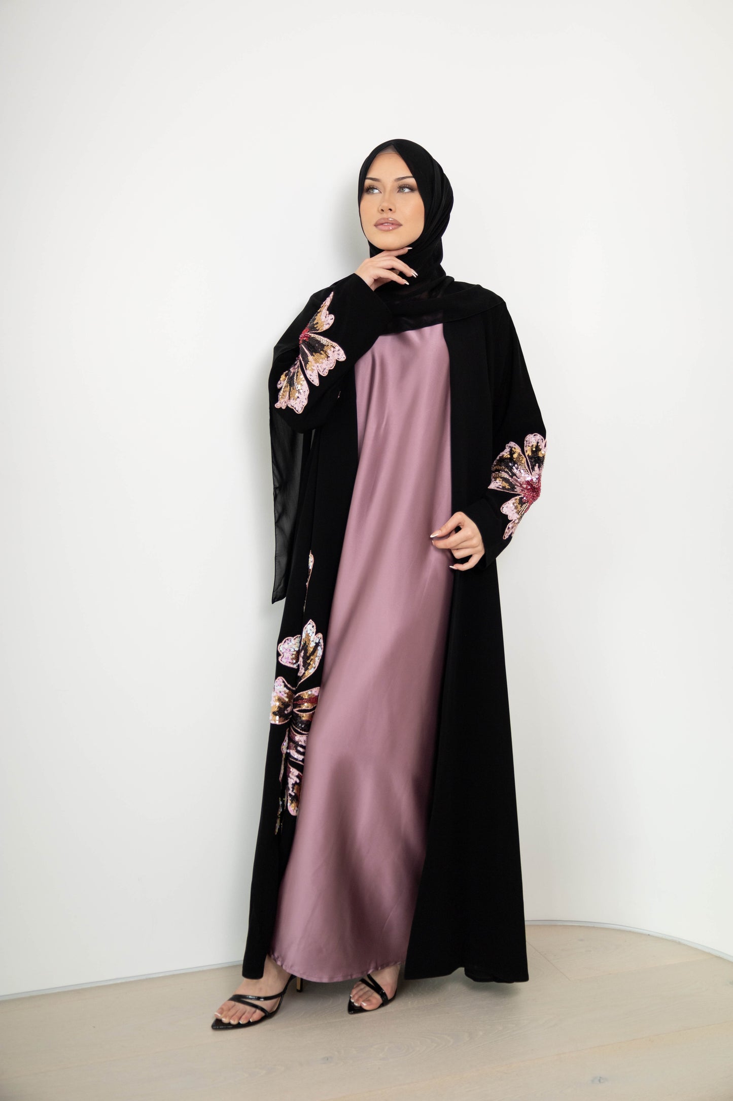 Bloom Abaya – 3-Piece Set