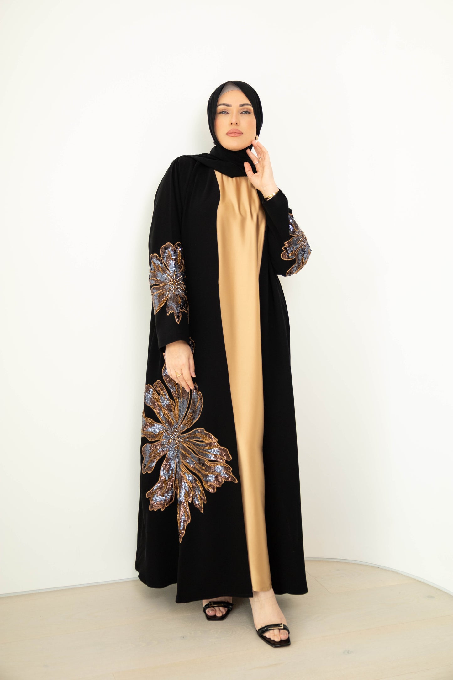 Bloom Abaya – 3-Piece Set