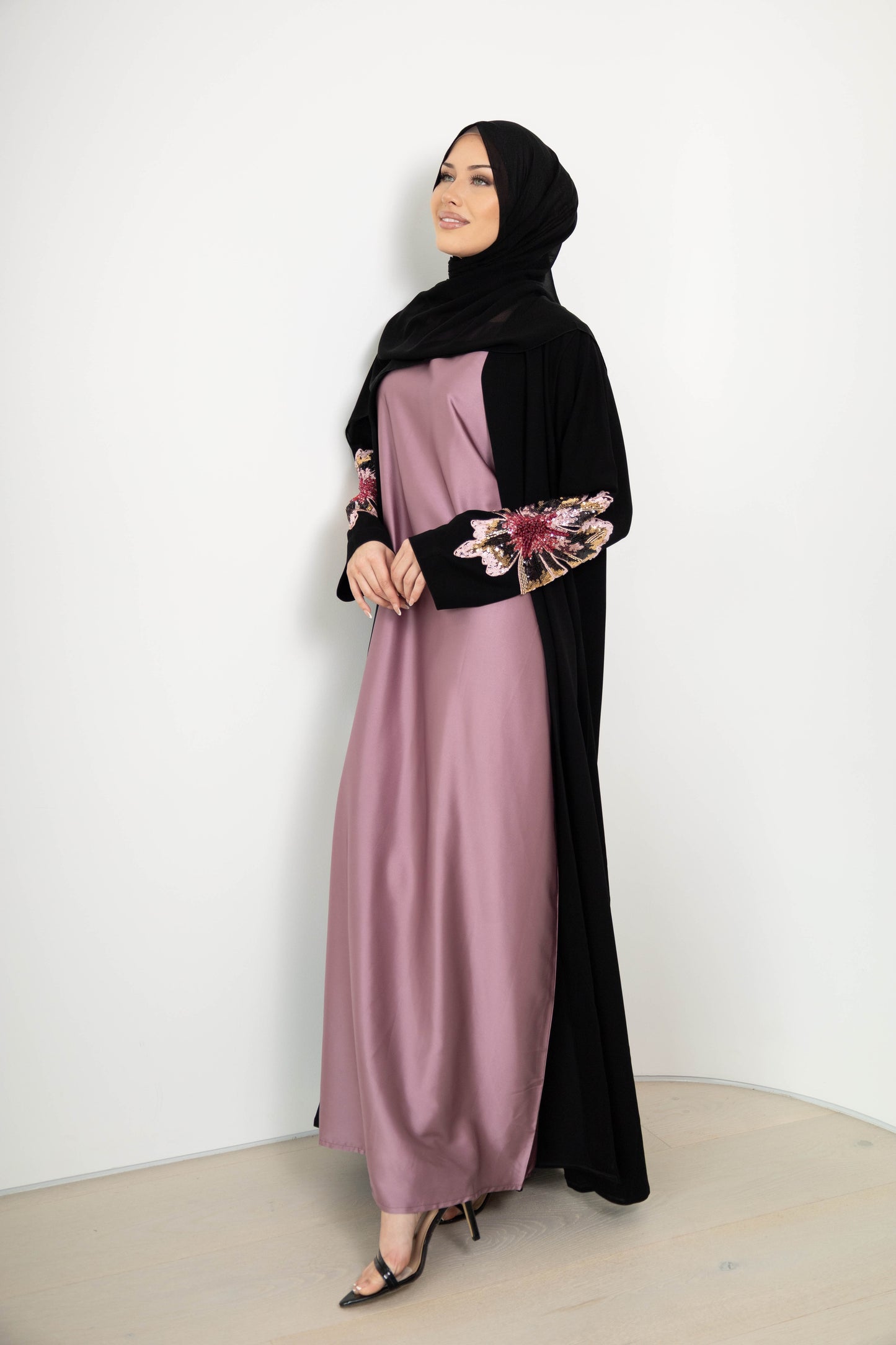 Bloom Abaya – 3-Piece Set