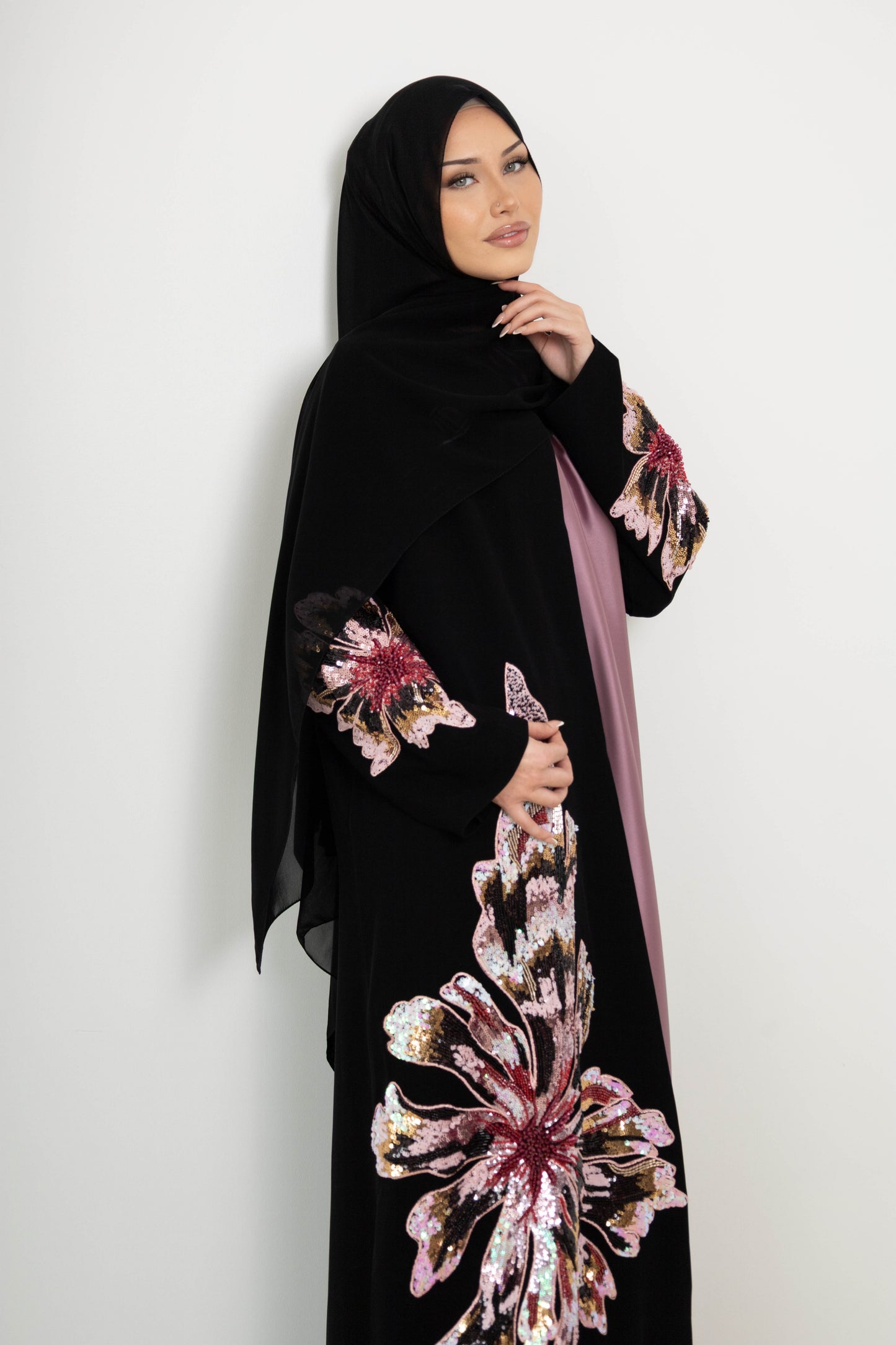 Bloom Abaya – 3-Piece Set