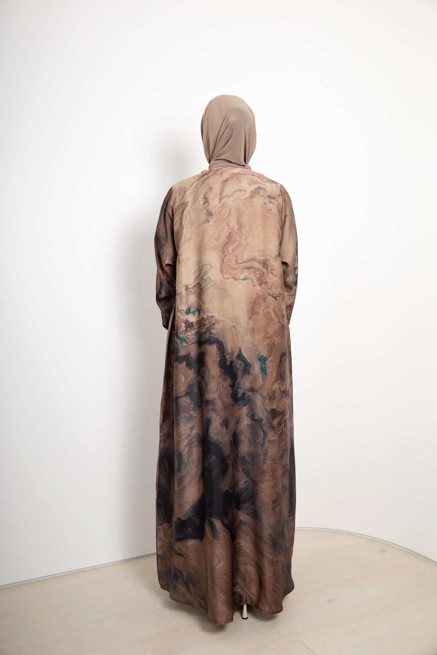 Marble Abaya – 3-Piece Set