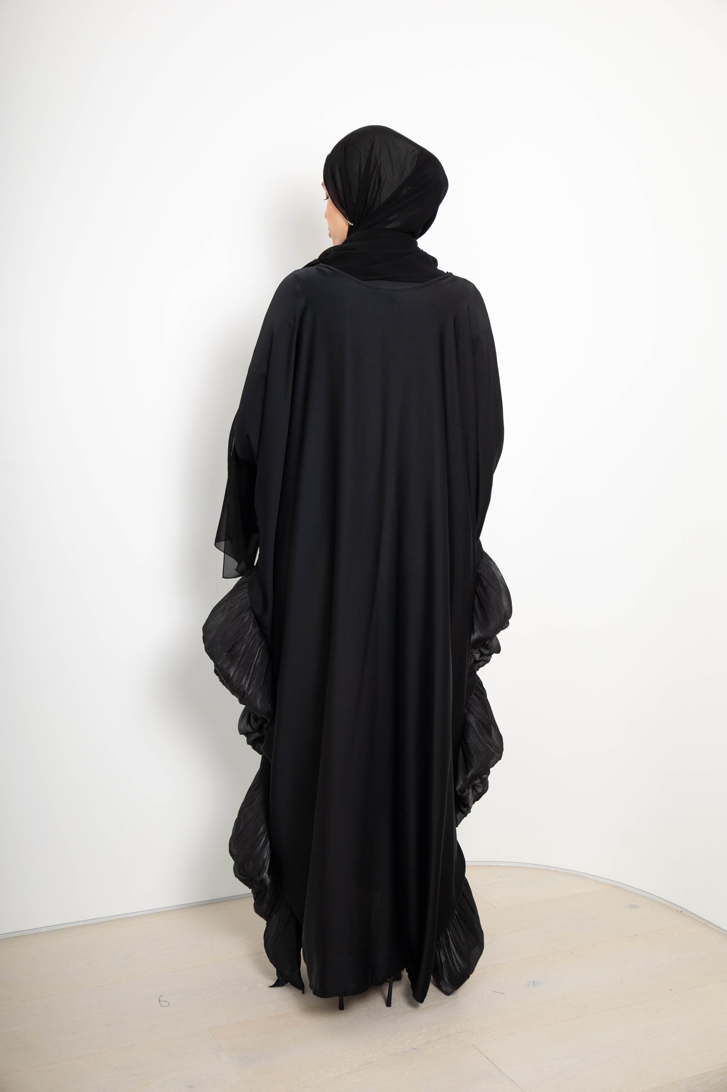 Maria Ruffle Abaya with Matching Scarf