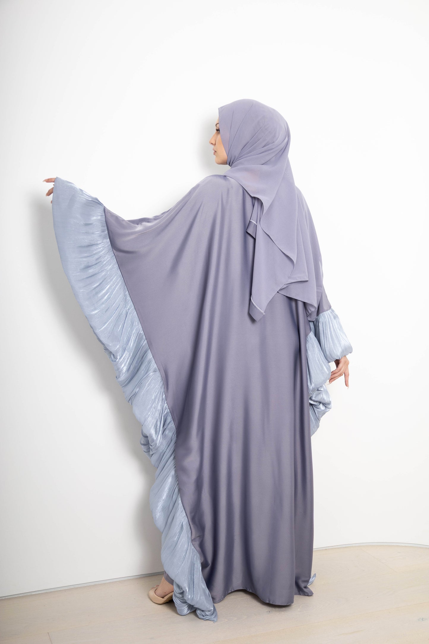 Maria Ruffle Abaya with Matching Scarf