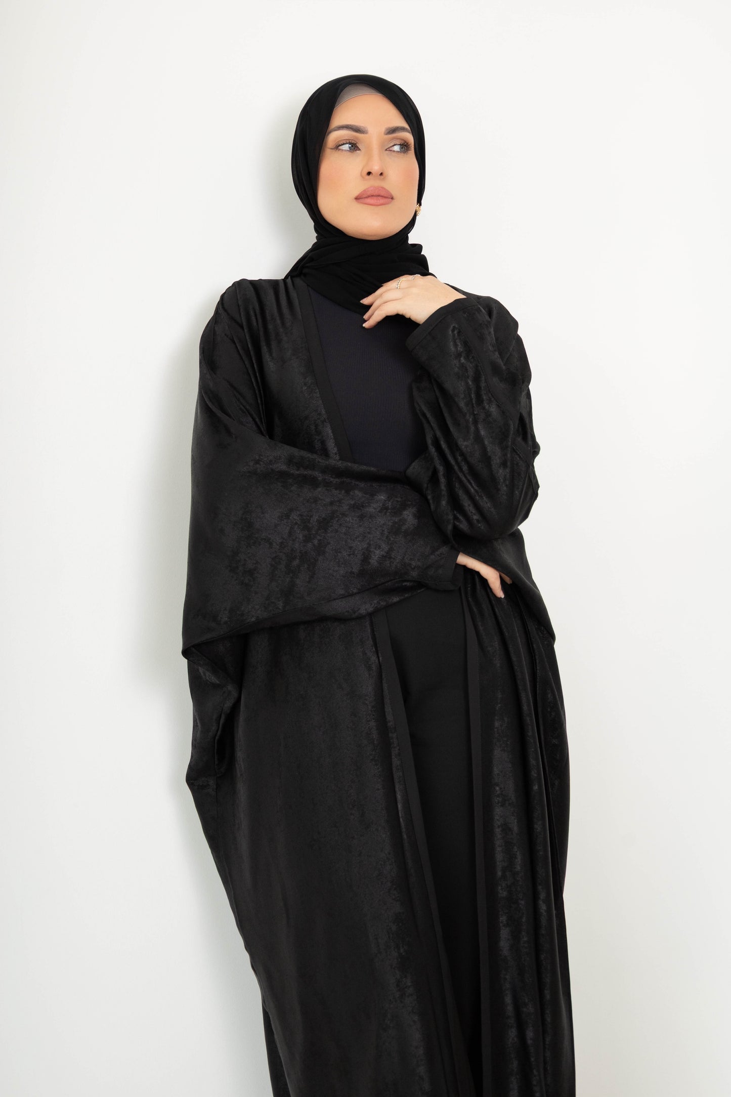 Metallica Abaya with Scarf