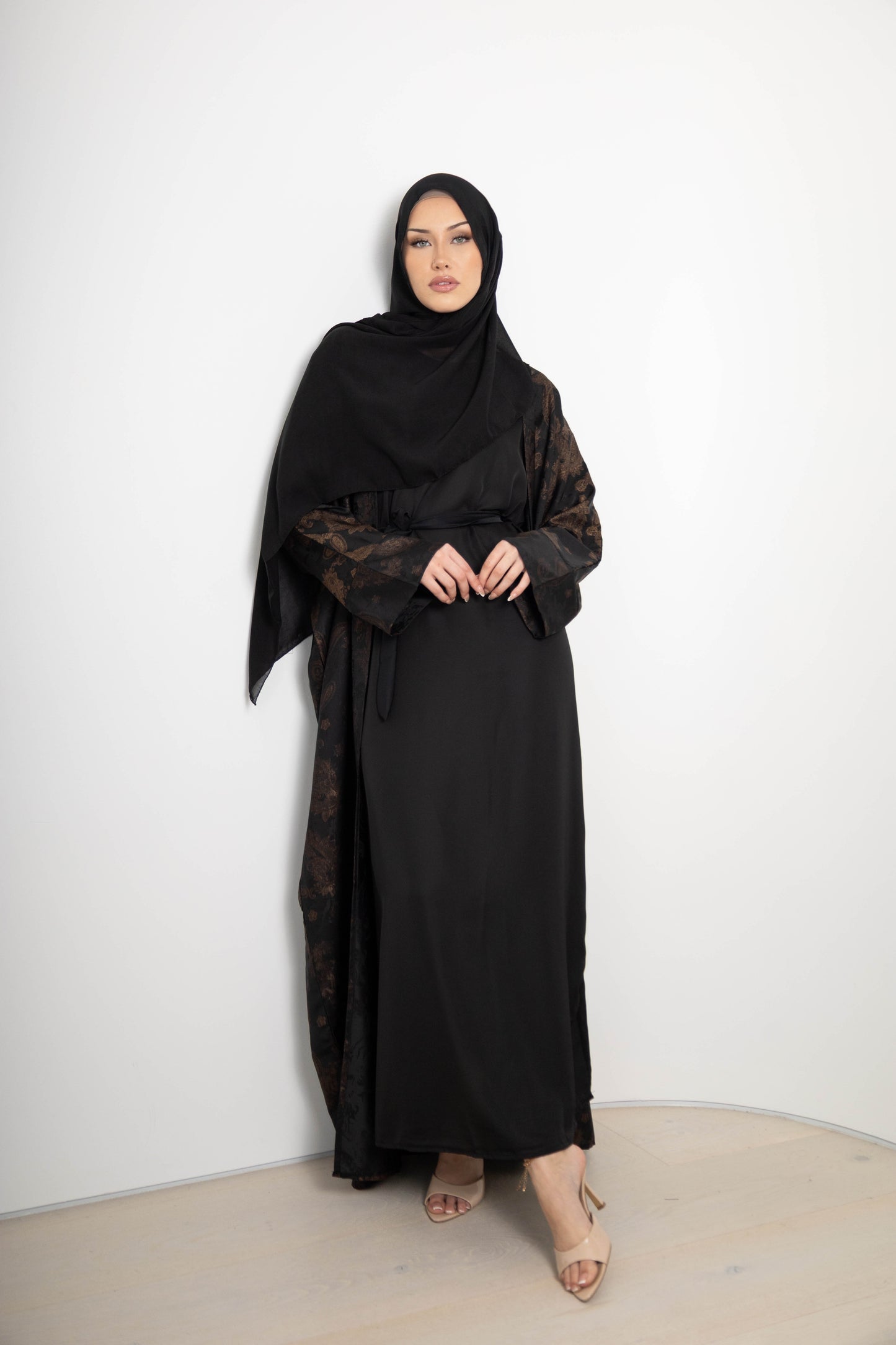 Paisley Abaya, 4 Piece Set