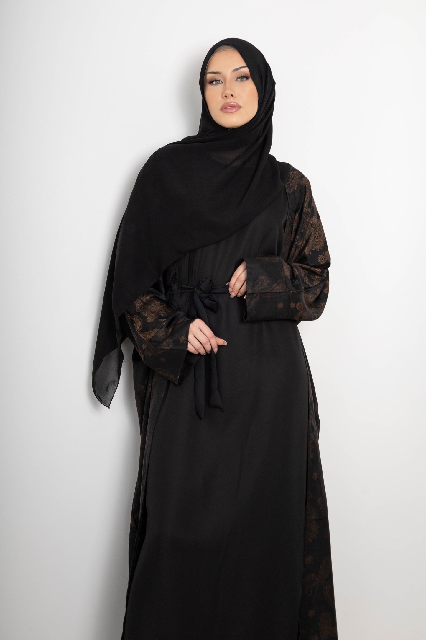 Paisley Abaya, 4 Piece Set