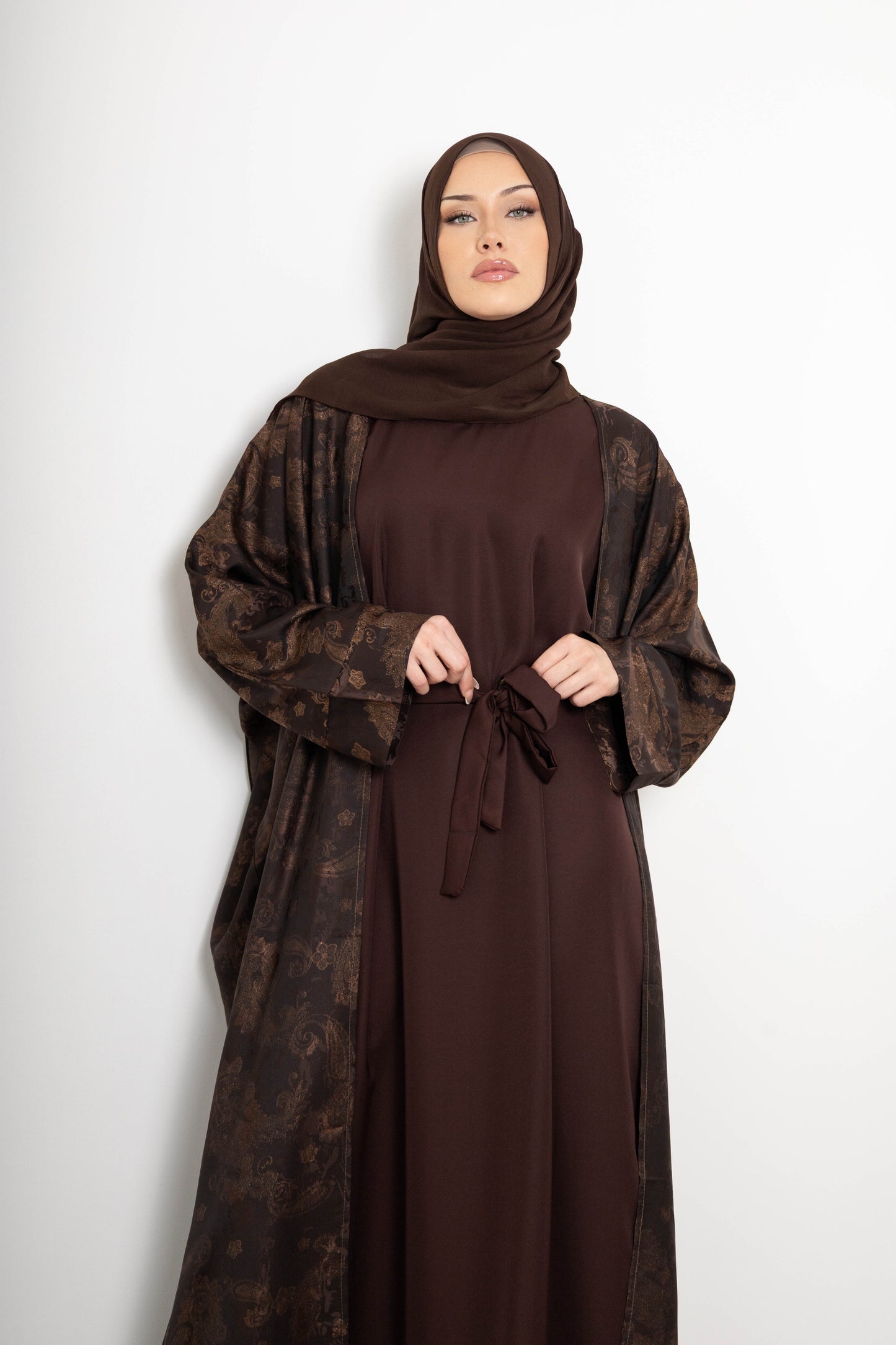 Paisley Abaya, 4 Piece Set