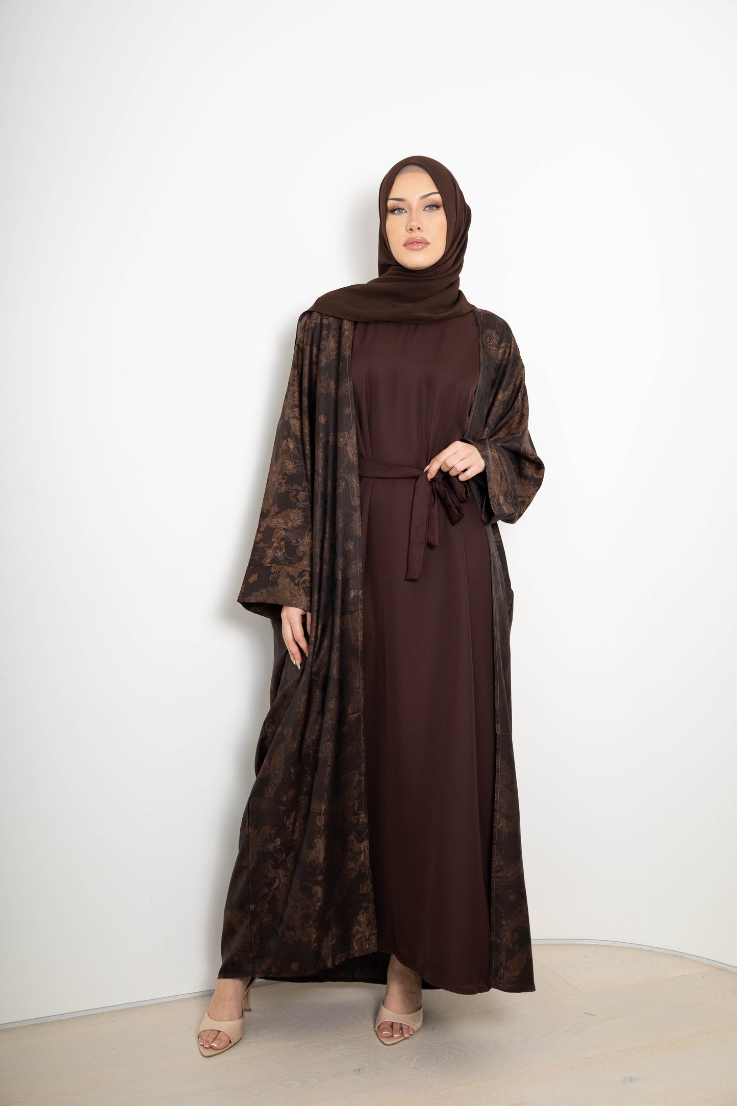 Paisley Abaya, 4 Piece Set