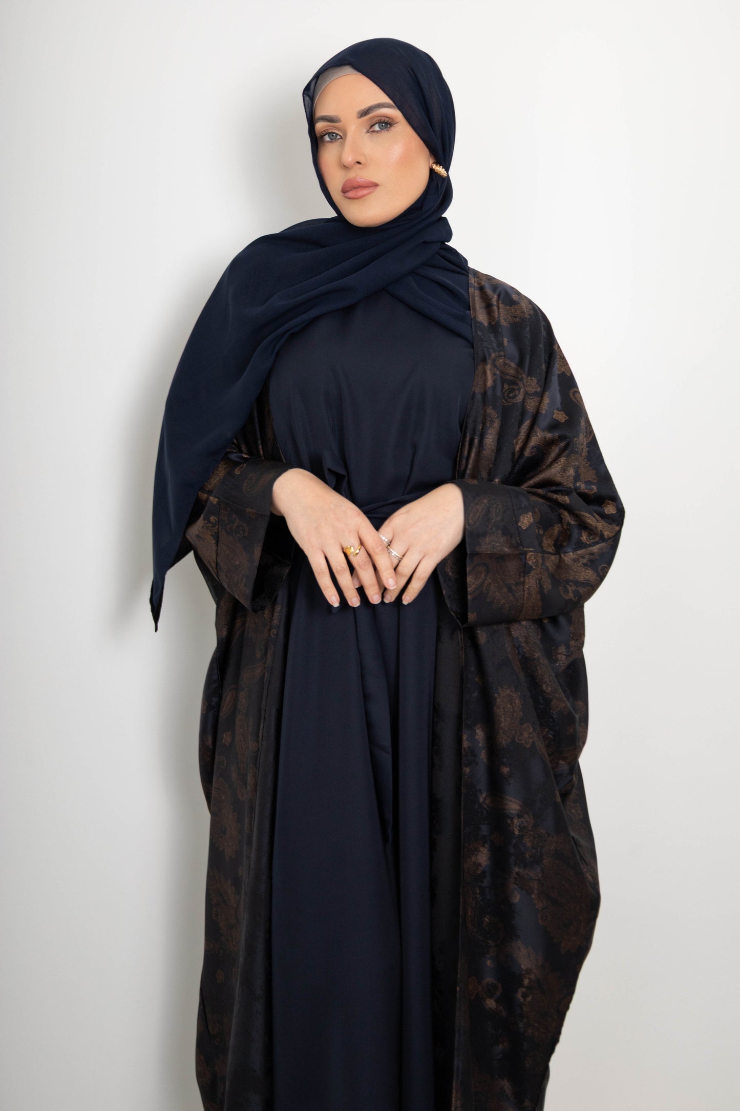Paisley Abaya, 4 Piece Set