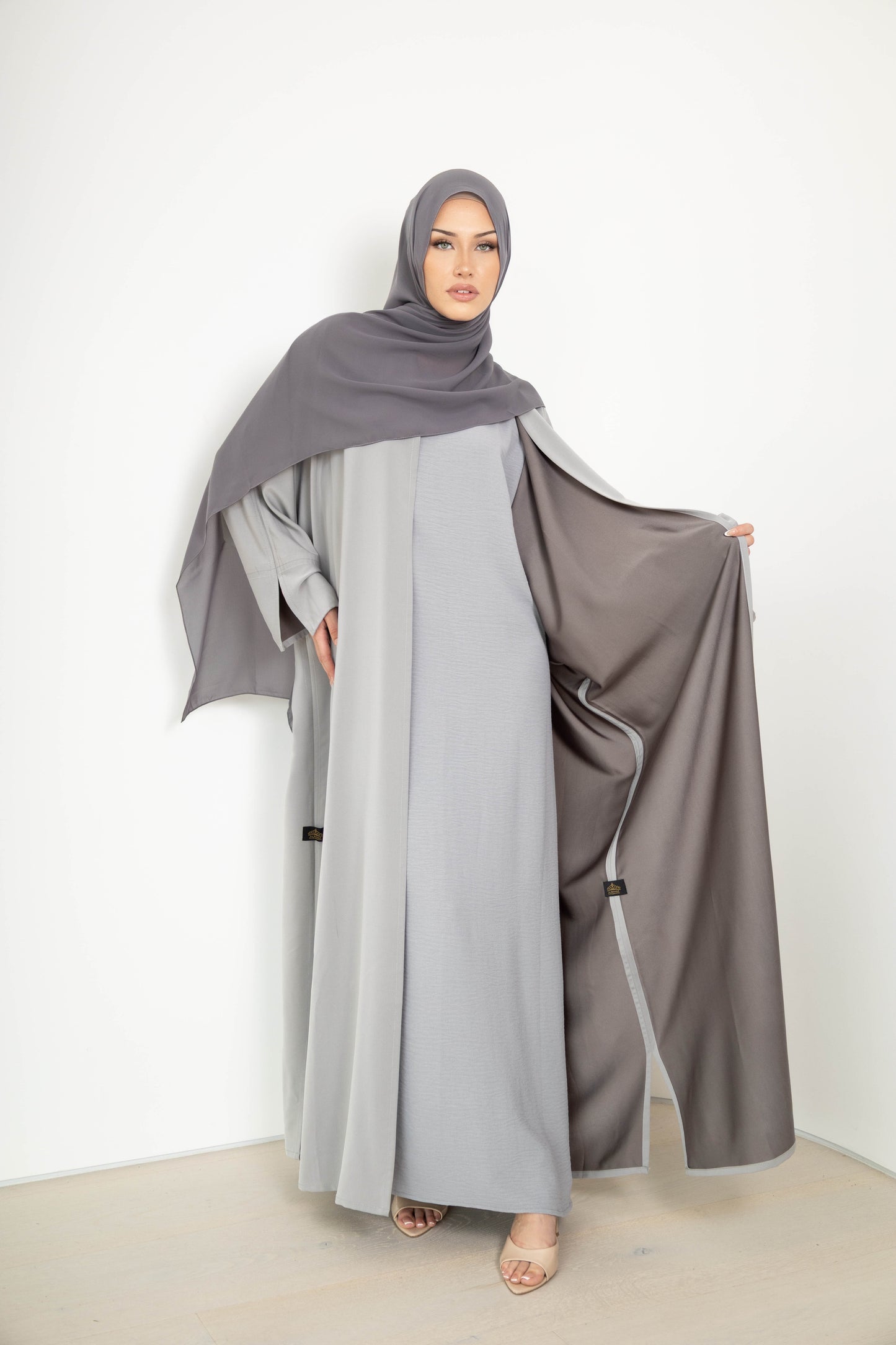 Tasneem Double-Sided Abaya – 3-Piece Set