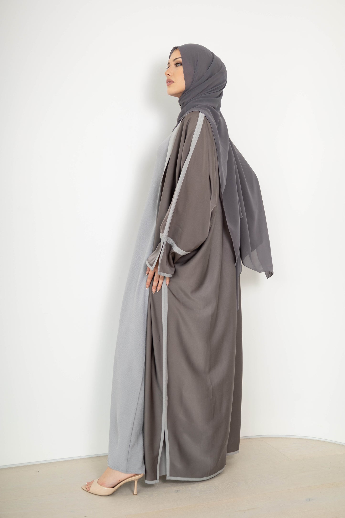 Tasneem Double-Sided Abaya – 3-Piece Set