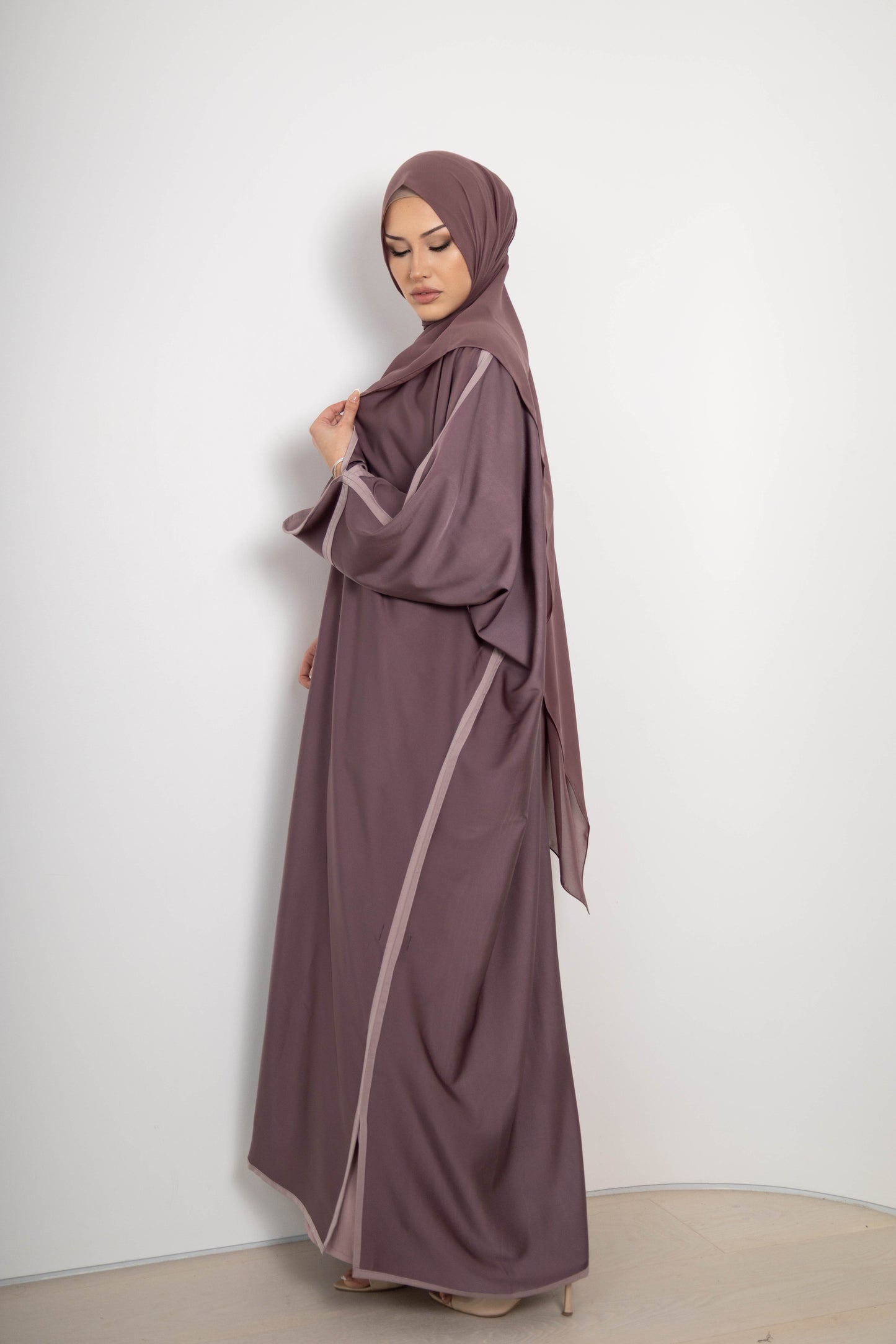 Tasneem Double-Sided Abaya – 3-Piece Set