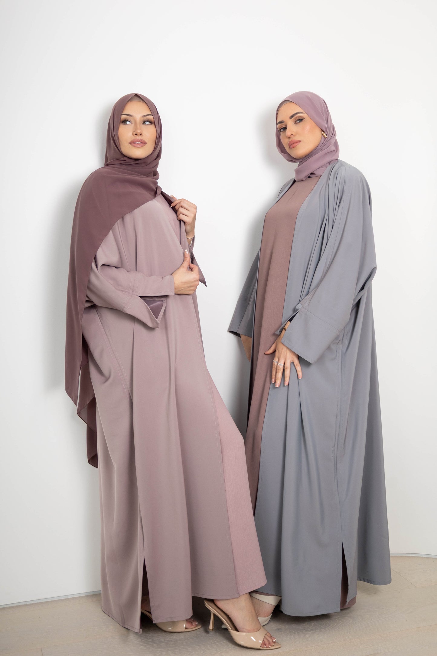 Tasneem Double-Sided Abaya – 3-Piece Set