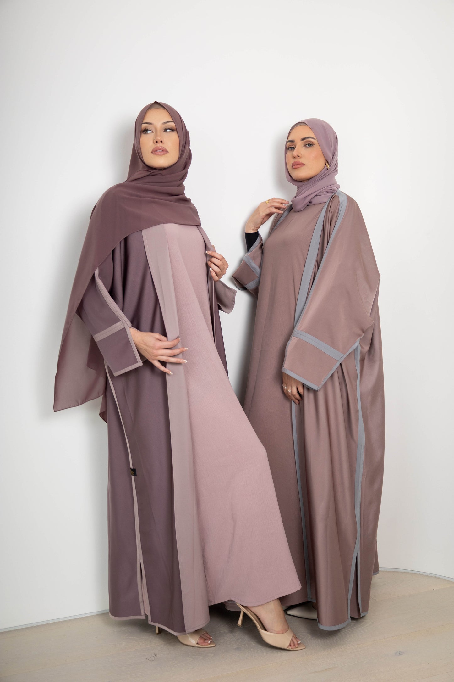 Tasneem Double-Sided Abaya – 3-Piece Set