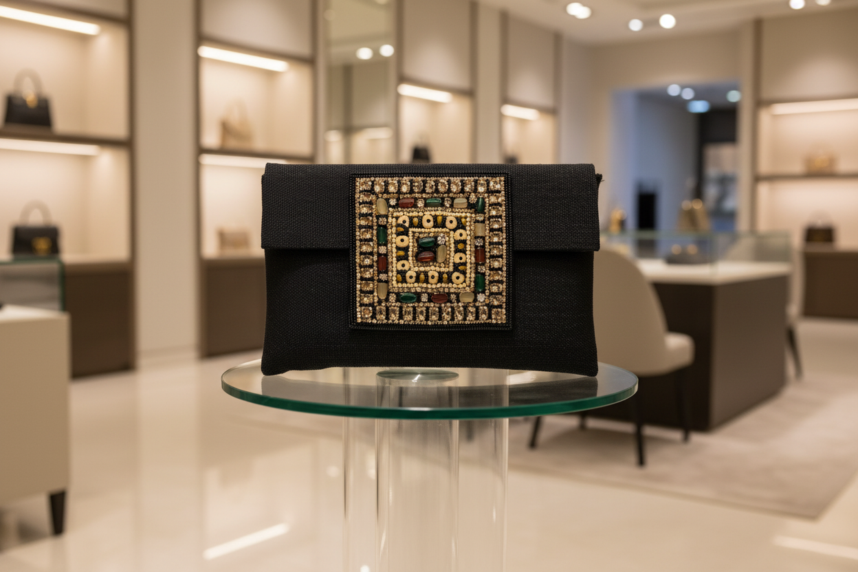 Mosaic Jewel Clutch