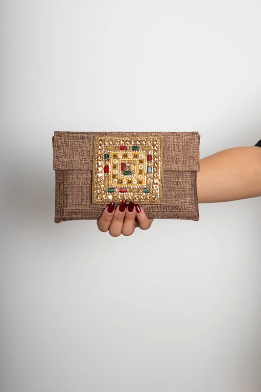 Mosaic Jewel Clutch