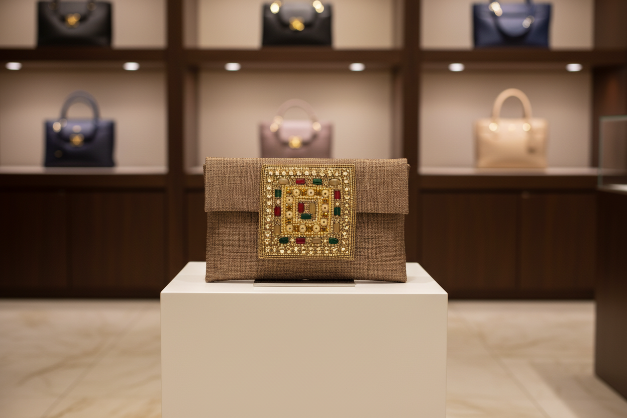 Mosaic Jewel Clutch