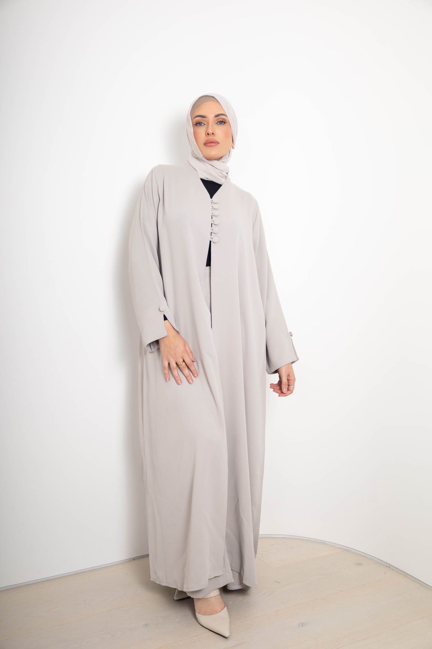 Emma Pants Abaya Set, 3-Piece Set