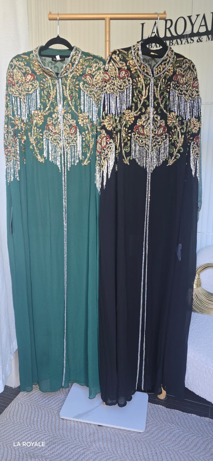 Nadia Chiffon Embellished Cape