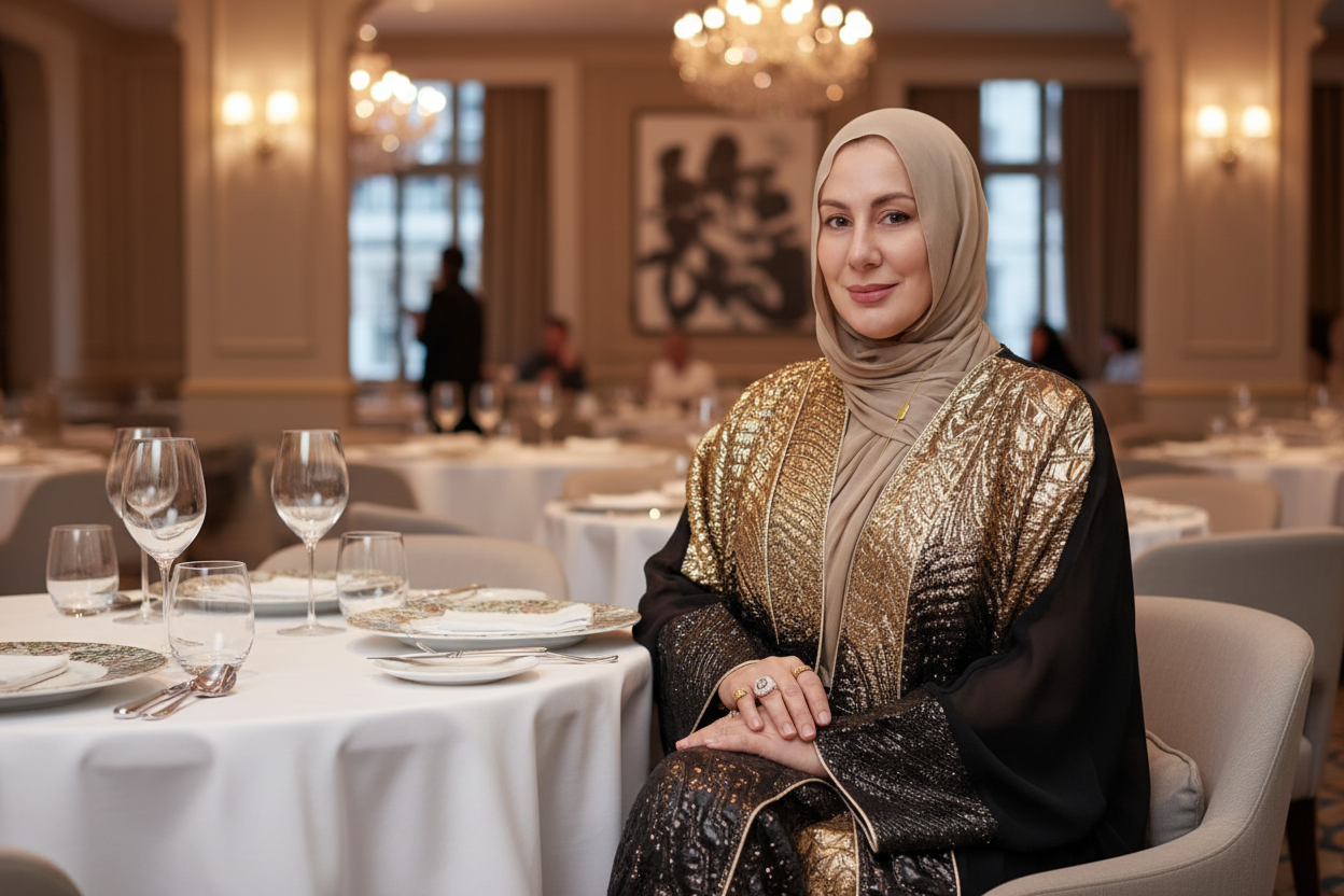 WASL FOIL 3PC ABAYA SET