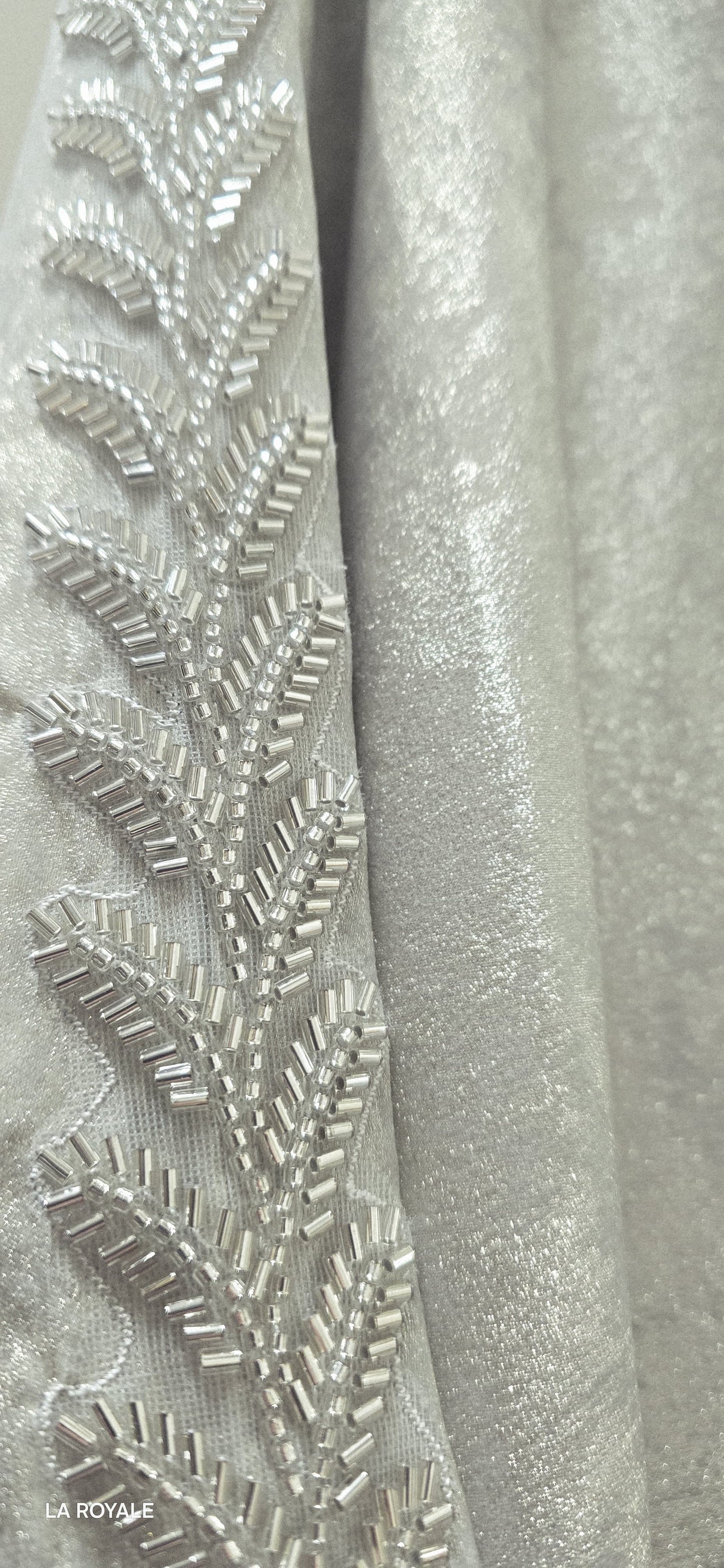 Beaded Metallica Abaya – 2-Piece Set