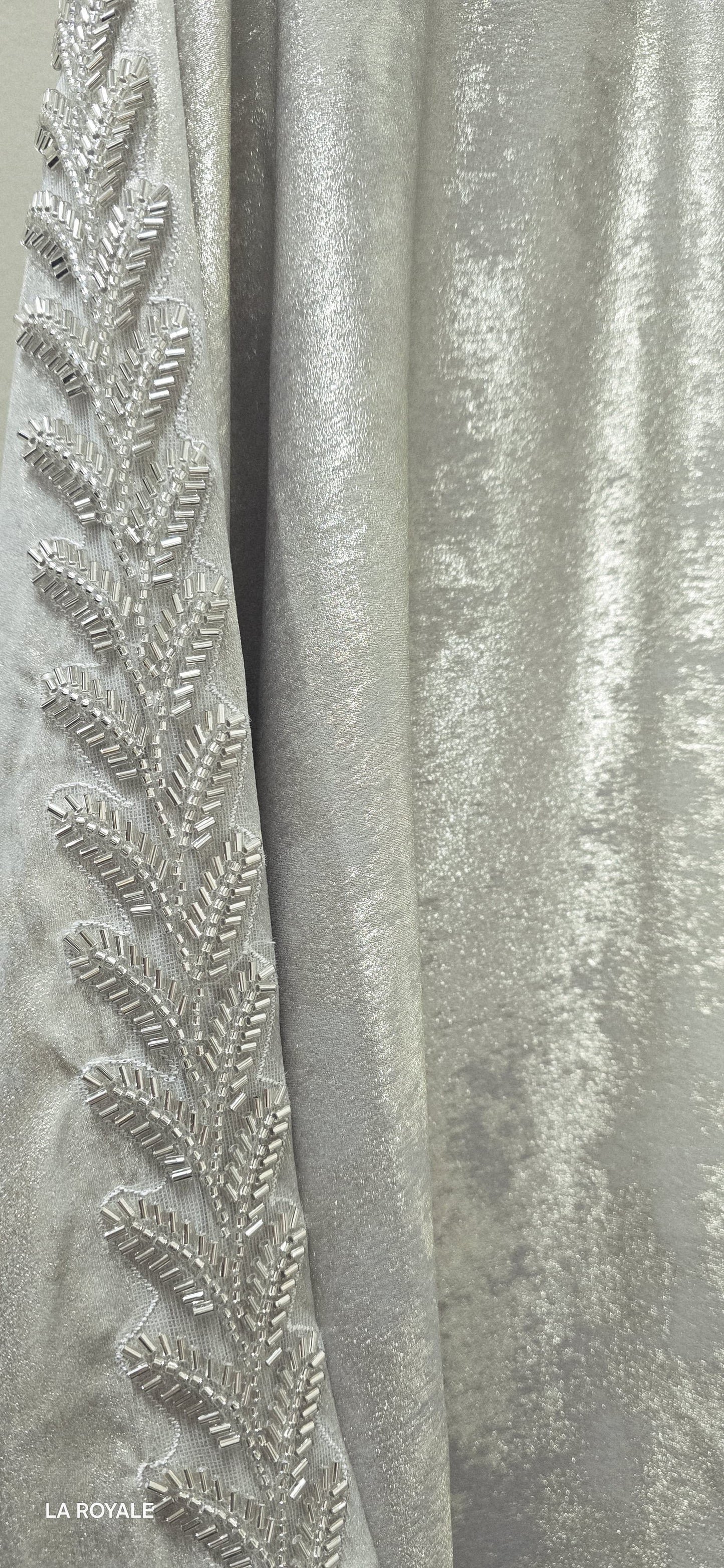 Beaded Metallica Abaya – 2-Piece Set