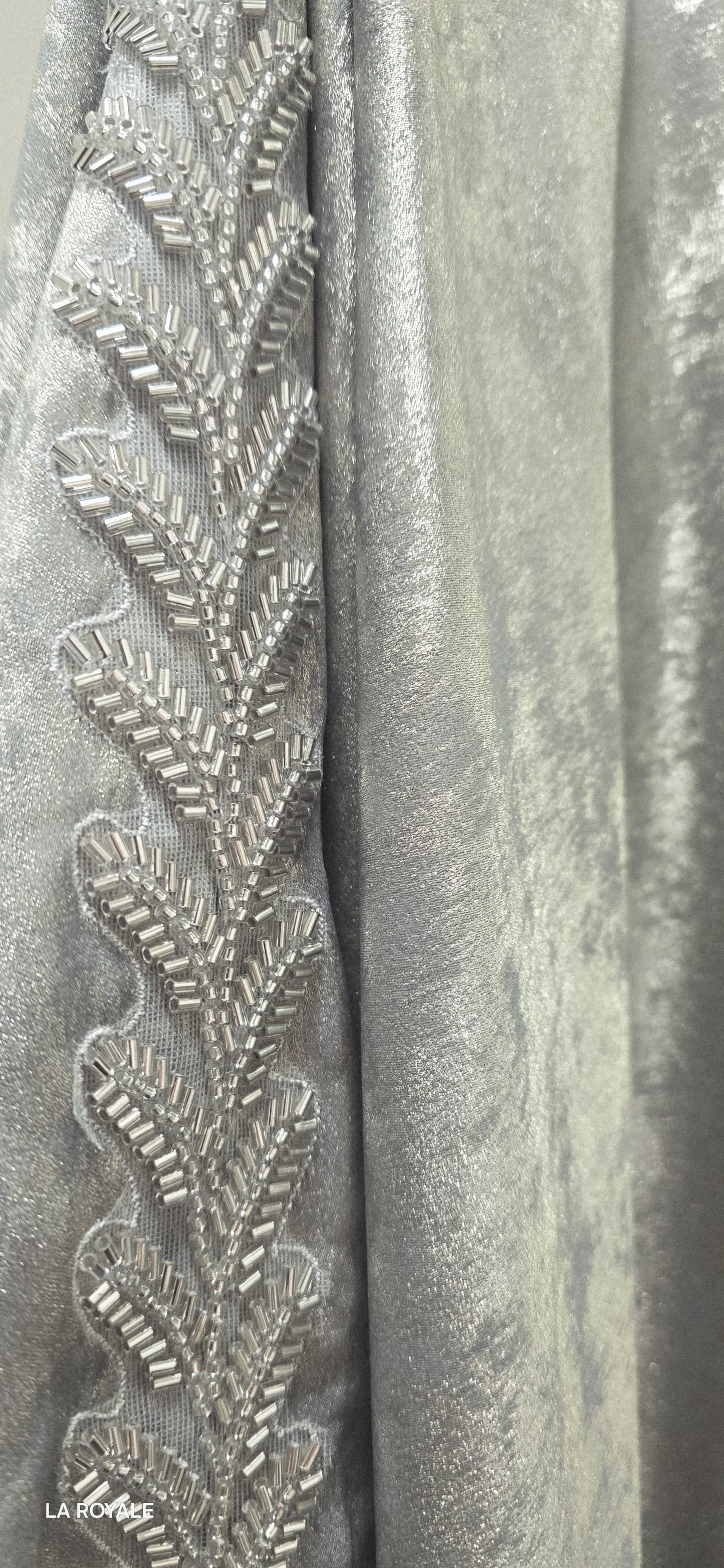 Beaded Metallica Abaya – 2-Piece Set