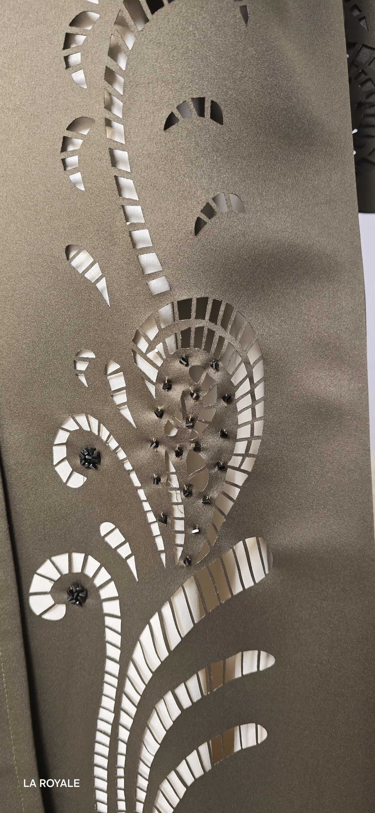 Laser Cut Abaya – 2-Piece Set