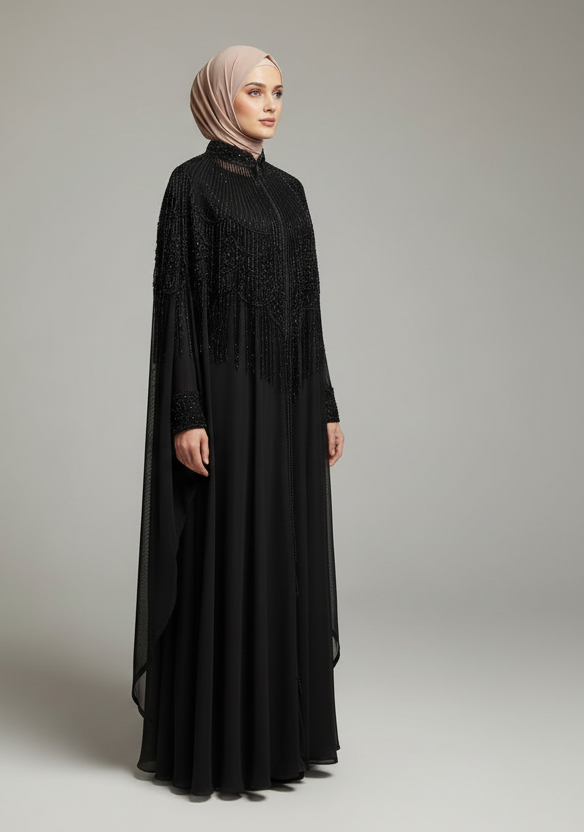 Gatsby Chiffon Cape