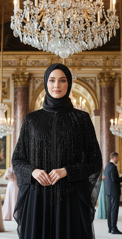 Gatsby Chiffon Cape
