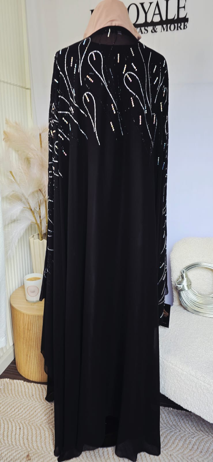 Teardrop Chiffon Cape with scarf