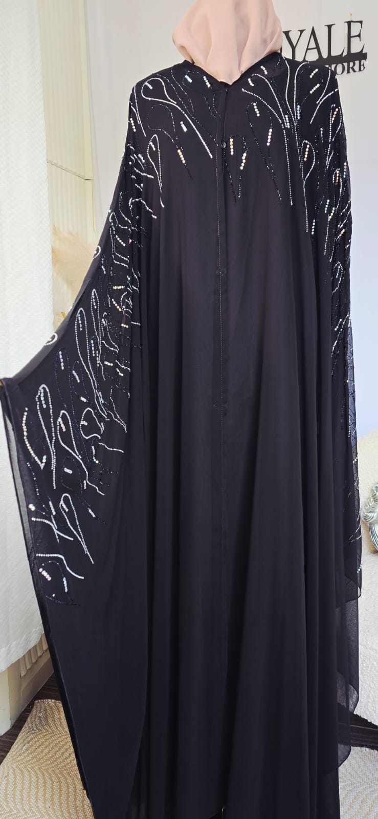 Teardrop Chiffon Cape with scarf