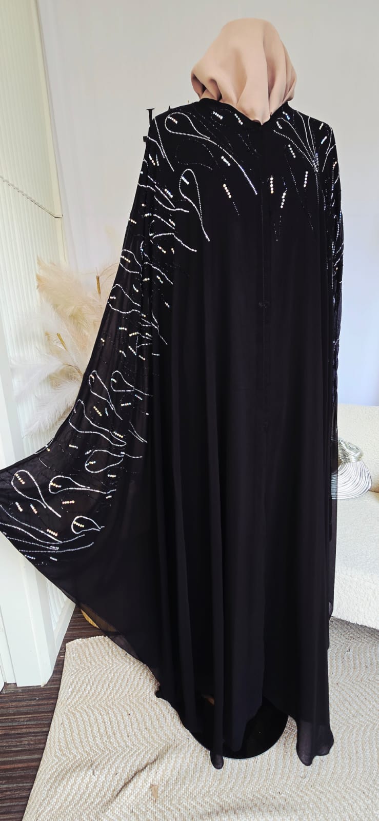 Teardrop Chiffon Cape with scarf