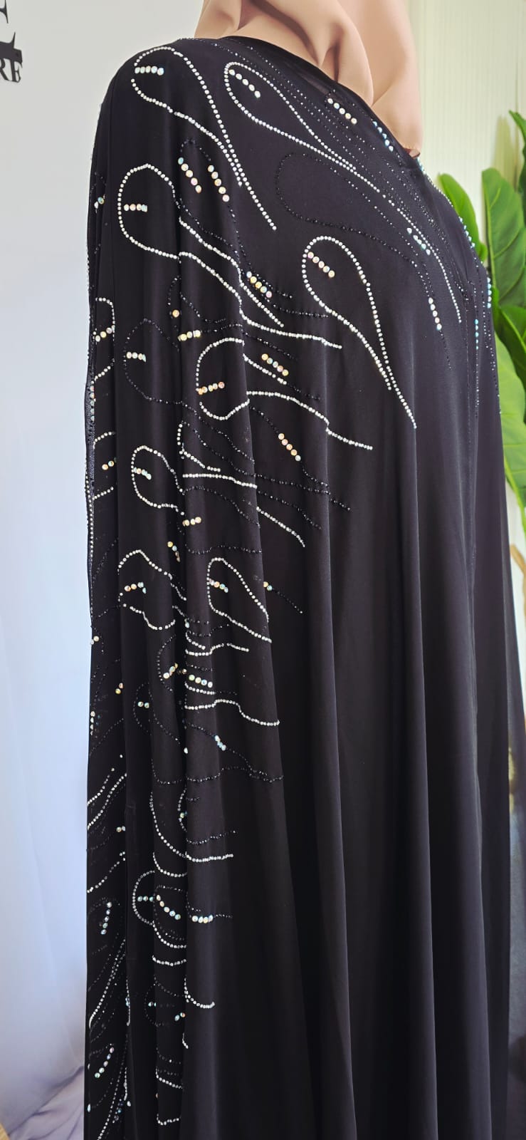 Teardrop Chiffon Cape with scarf