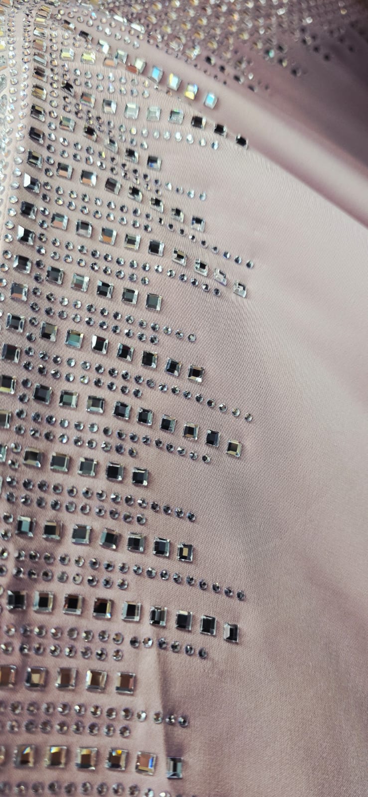 Dina Satin Crystal Batwing 2 pc