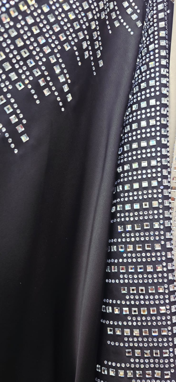 Dina Satin Crystal Batwing 2 pc