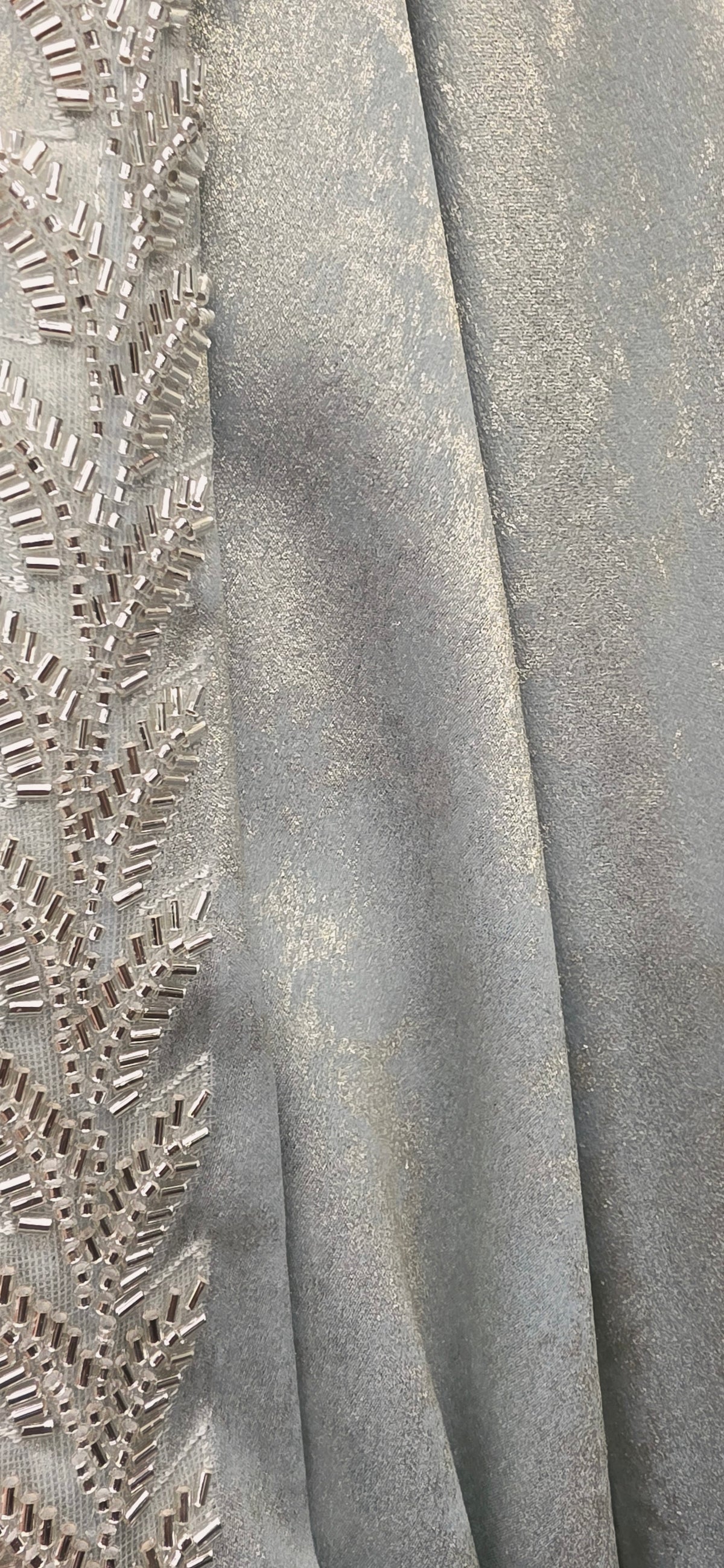 Beaded Metallica Abaya – 2-Piece Set