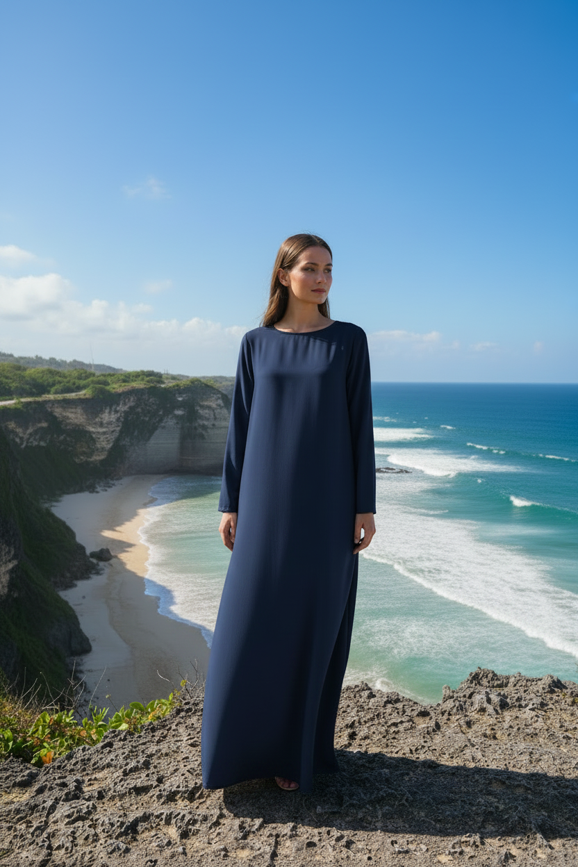 LUX INNER Long sleeve DRESS ESSENTIALS (Nida Fabric)