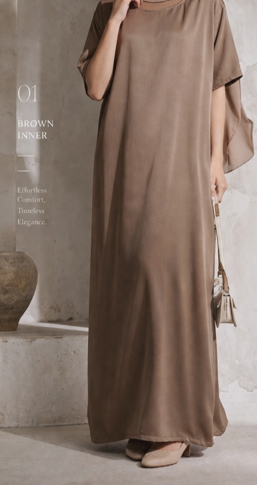 LUX INNER DRESS short sleeve ESSENTIALS (Nida Fabric)